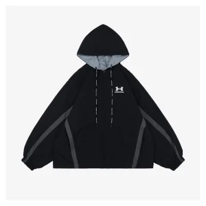 Balenciaga x UA Reversible Embroidered Logo Hooded Jacket