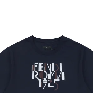 F 100th Anniversary Letter Print T-shirt