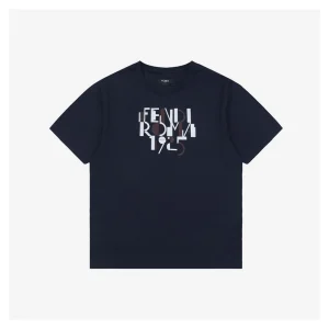 F 100th Anniversary Letter Print T-shirt