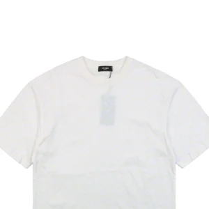 F Full Monogram Velvet Print T-shirt White