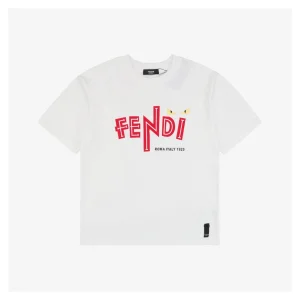 F Red Letter Monster Eyes Graphic T-shirt