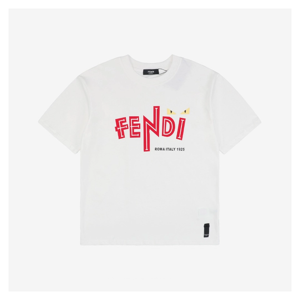 F Red Letter Monster Eyes Graphic T-shirt