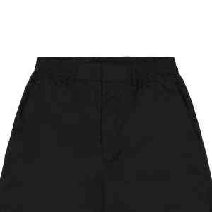 F Solid Color Bermuda Shorts Black