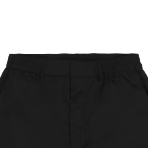 F Solid Color Bermuda Shorts Black