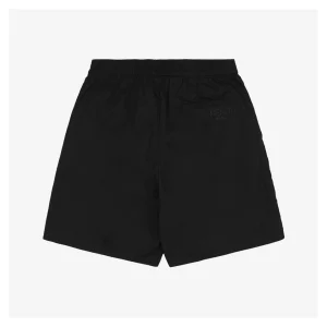 F Solid Color Bermuda Shorts Black