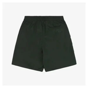 F Solid Color Bermuda Shorts Green