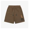 L Towel Bear Patch Shorts (Brown/White)