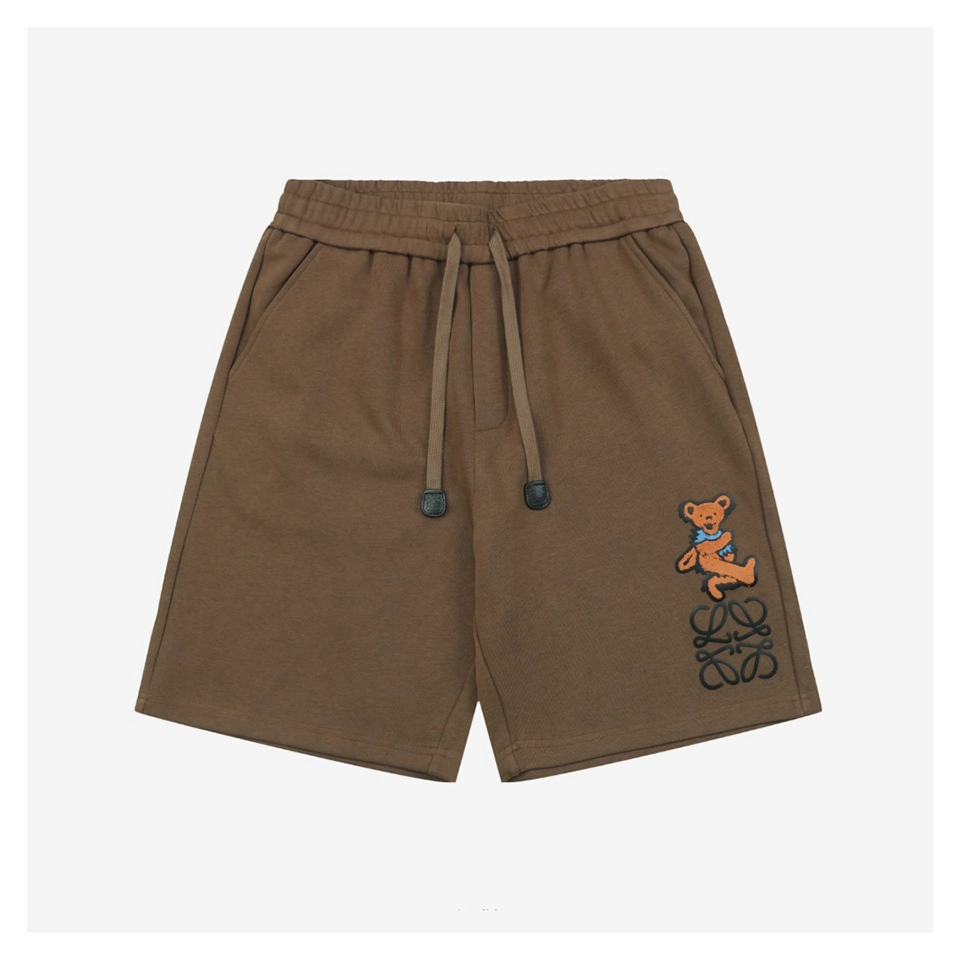 L Towel Bear Patch Shorts