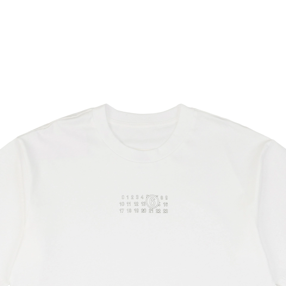 Maison Margiela Numeric Logo 6 Chest T-shirt White