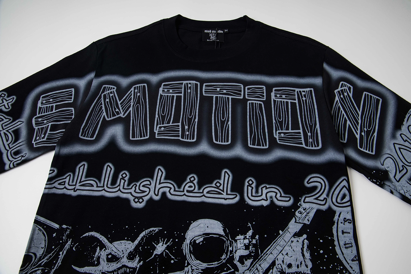 Mixed Emotion Alien Band Black Shirt6