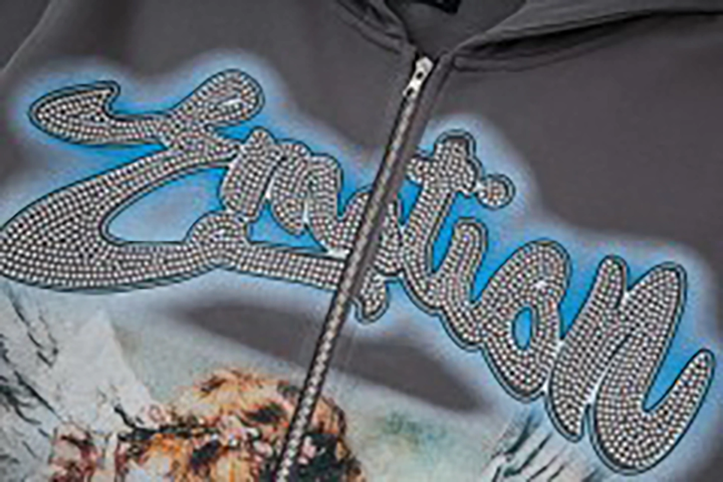 Mixed Emotion Angel Charcoal Hoodie12