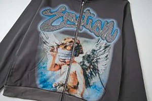 Mixed Emotion Angel Charcoal Hoodie13