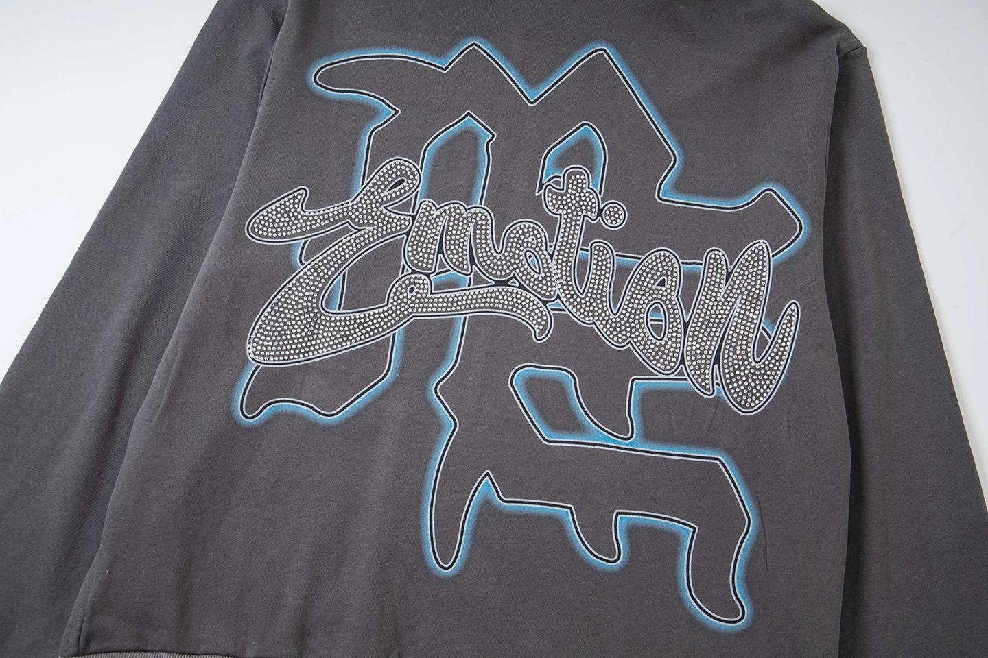 Mixed Emotion Angel Charcoal Hoodie4