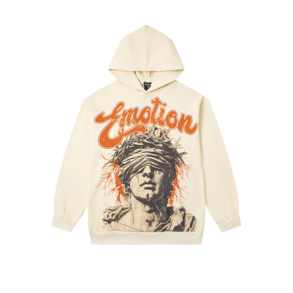 Mixed Emotion Blind Messiah Cream Hoodie