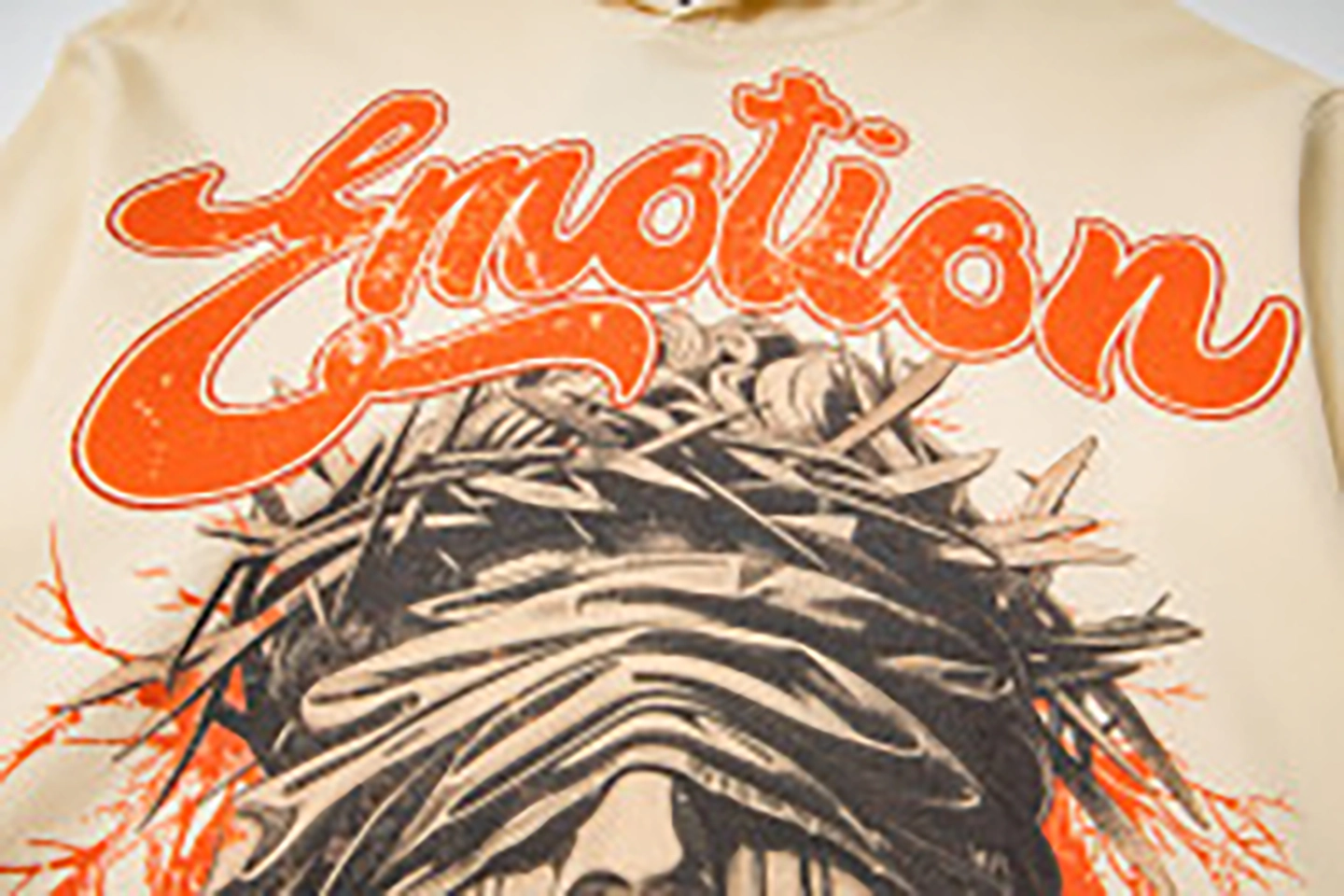 Mixed Emotion Blind Messiah Cream Hoodie10