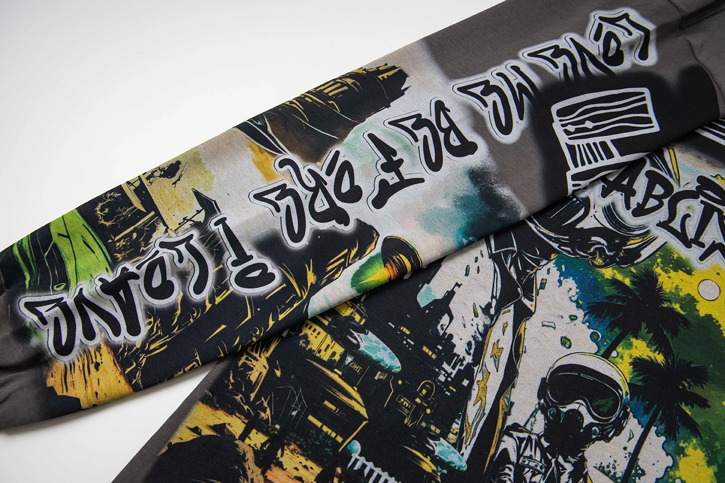 Mixed Emotion Cosmic Dystopia Grey Shirt3