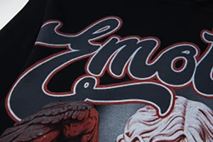 Mixed Emotion Fallen Angel Black Hoodie13