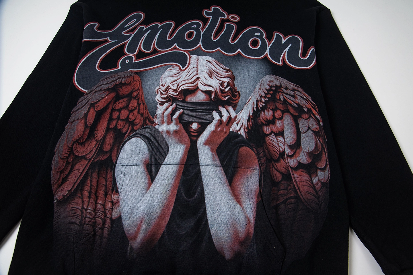 Mixed Emotion Fallen Angel Black Hoodie7
