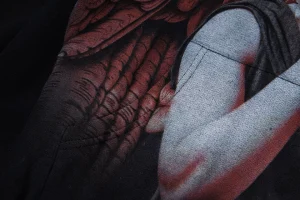 Mixed Emotion Fallen Angel Black Hoodie9