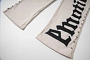 Mixed Emotion Gothic Snap Pants White