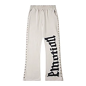 Mixed Emotion Gothic Snap Pants White