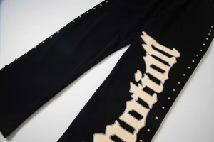 Mixed Emotion Gothic Snap Pants Black