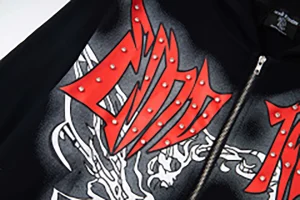 Mixed Emotion Love Over Fear Black Hoodie11