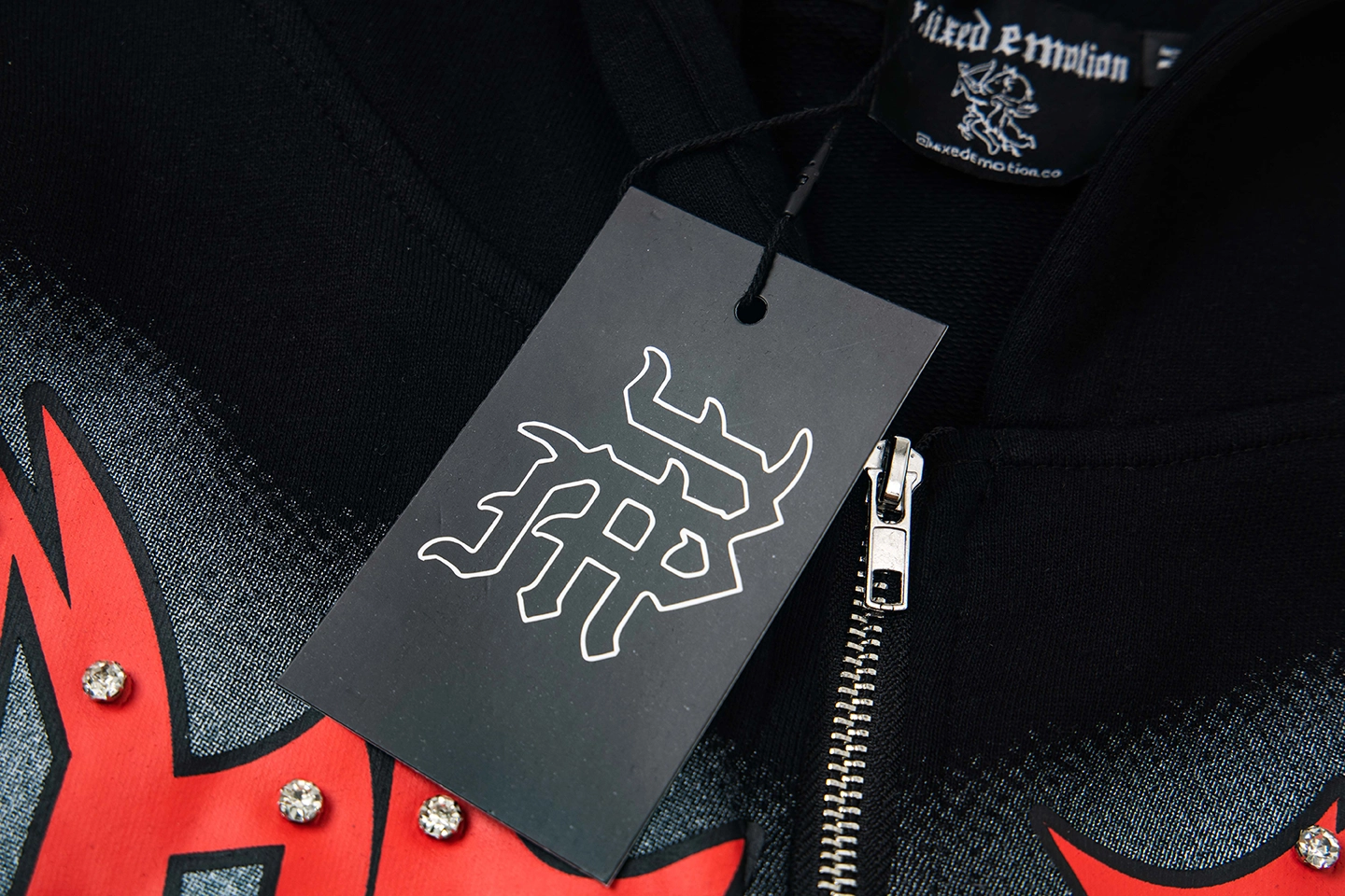 Mixed Emotion Love Over Fear Black Hoodie6