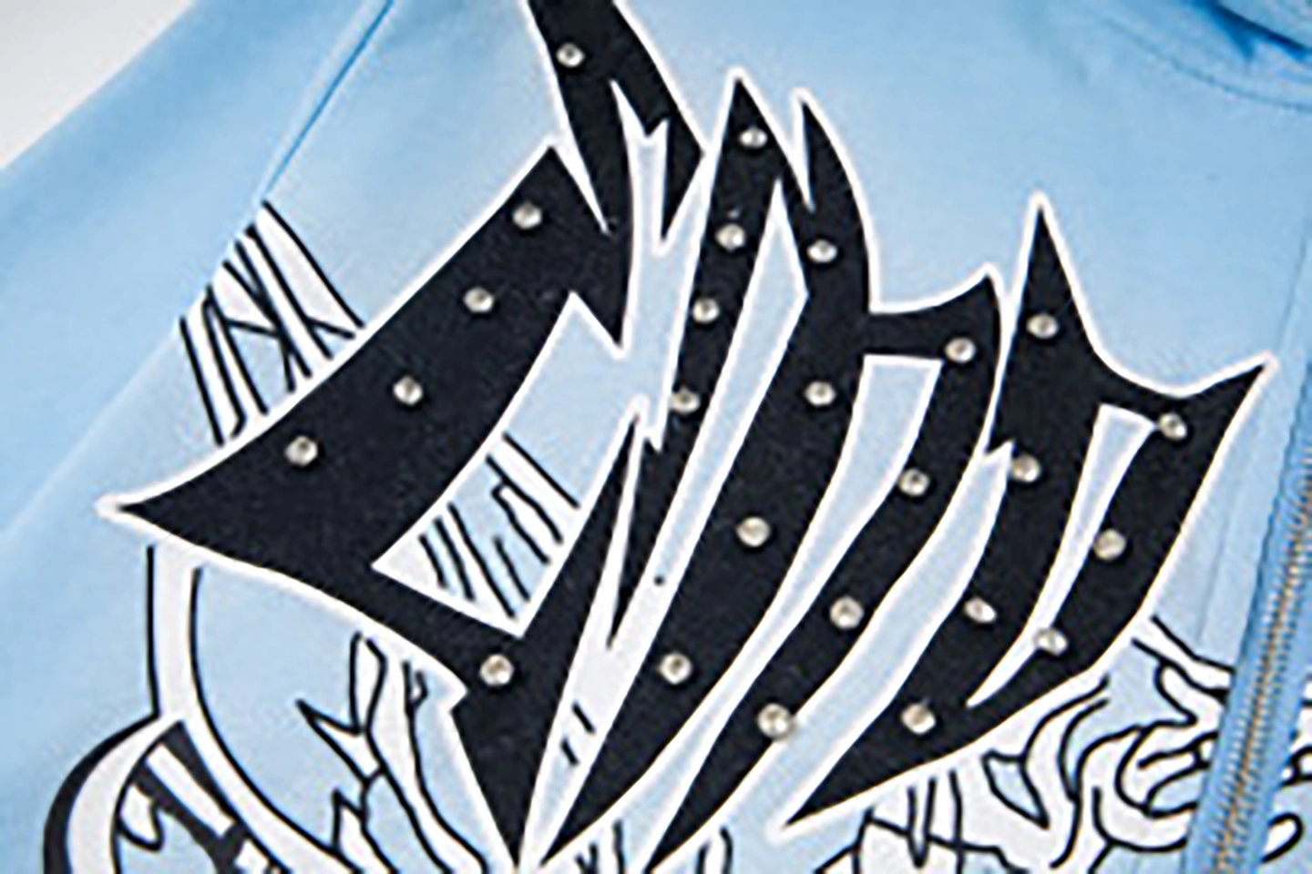 Mixed Emotion Love Over Fear Sky Blue Hoodie11