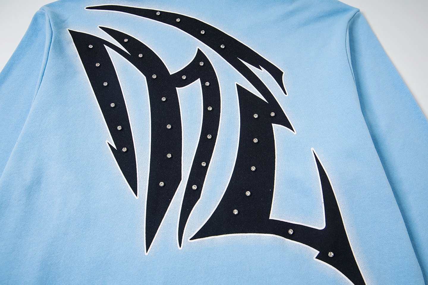 Mixed Emotion Love Over Fear Sky Blue Hoodie2