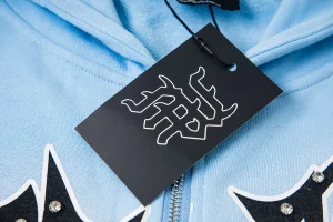 Mixed Emotion Love Over Fear Sky Blue Hoodie6