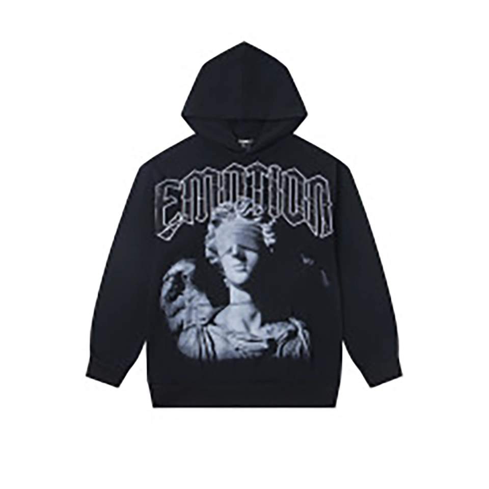 Mixed Emotion Marble Vision Black Hoodie