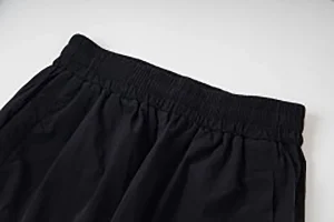 Mixed Emotion Reflective Gothic Script Black Pants14