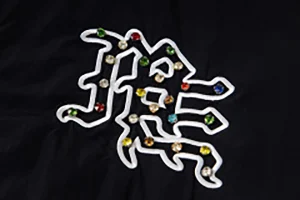 Mixed Emotion Rhinestone Logo Track Black Jacket12