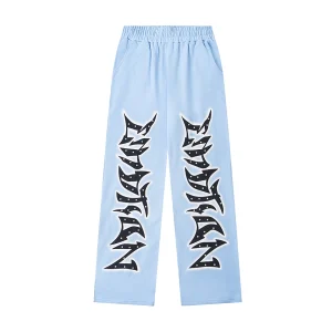 Mixed Emotion Starburst Logo Sky Blue Pants