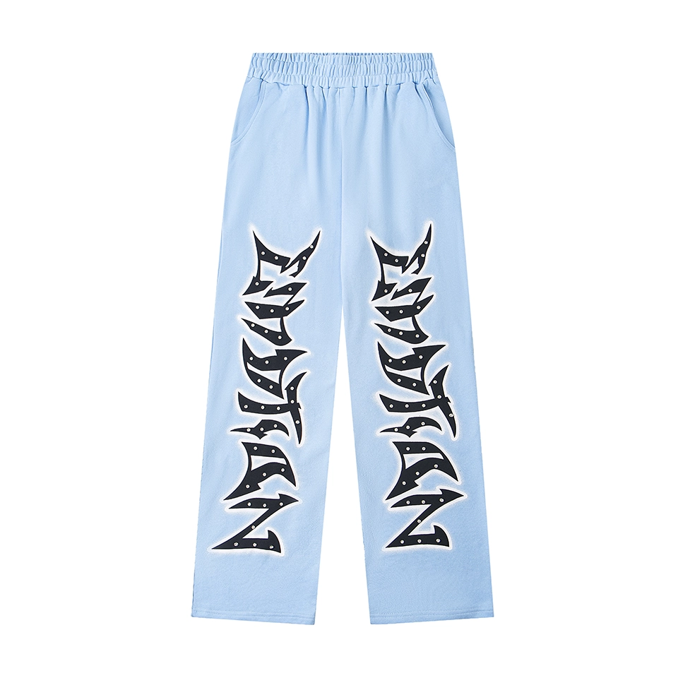 Mixed Emotion Starburst Logo Sky Blue Pants