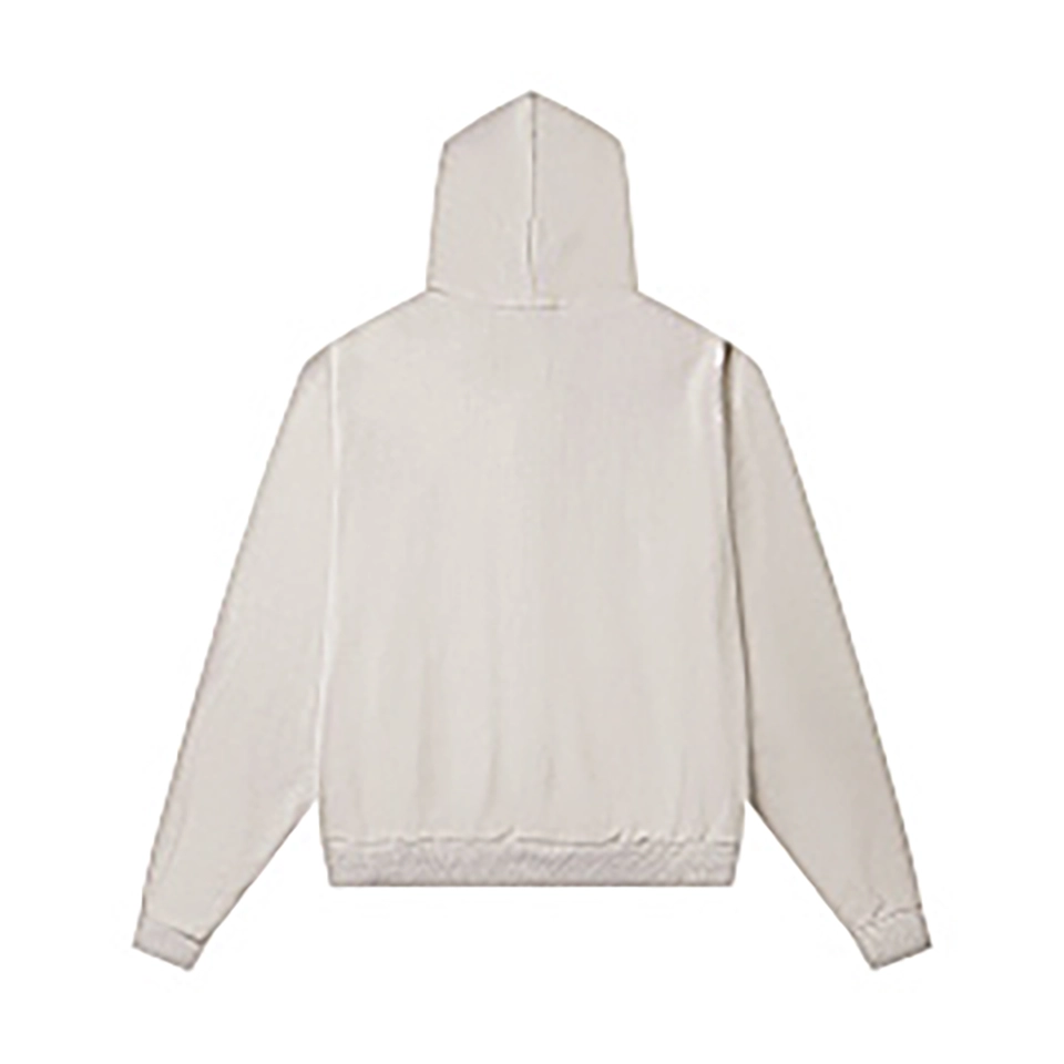 Mixed Emotion Studded Gothic Logo Hoodie White