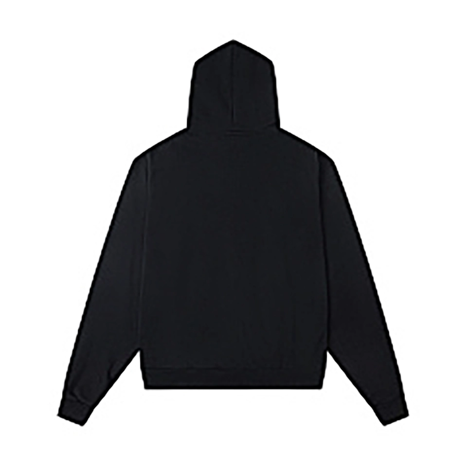 Mixed Emotion Studded Gothic Logo Hoodie Black
