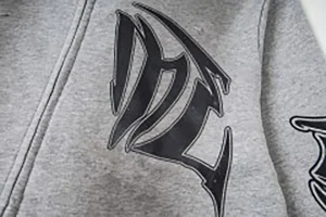 Mixed Emotion Tribal Logo Zip-Up Grey Hoodie11
