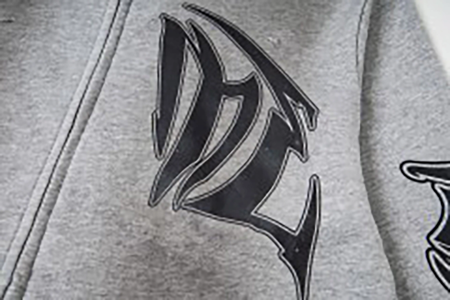 Mixed Emotion Tribal Logo Zip-Up Grey Hoodie11
