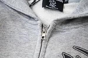 Mixed Emotion Tribal Logo Zip-Up Grey Hoodie12