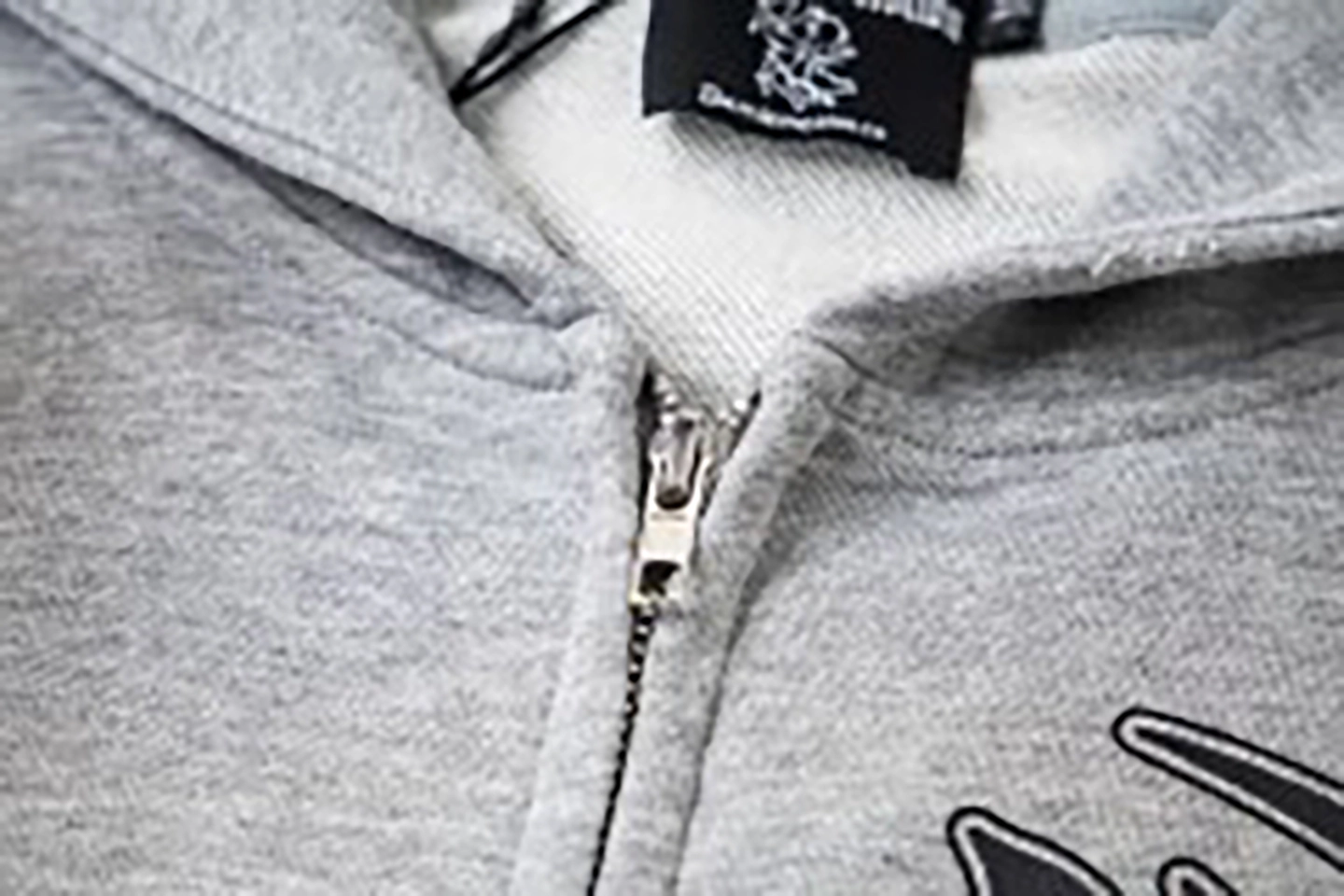 Mixed Emotion Tribal Logo Zip-Up Grey Hoodie12