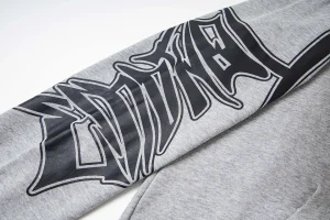 Mixed Emotion Tribal Logo Zip-Up Grey Hoodie3
