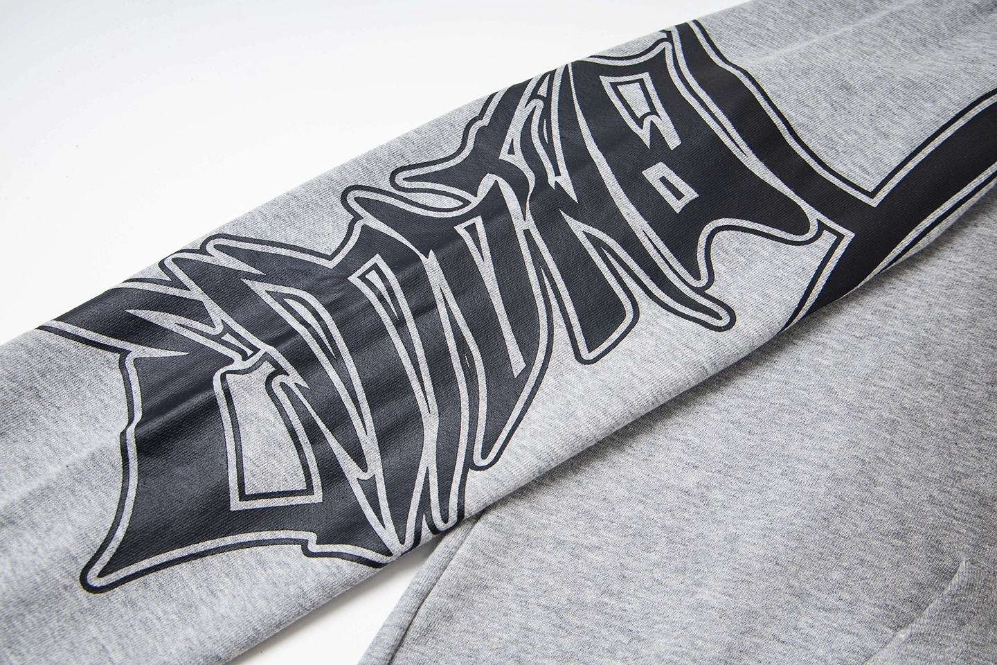 Mixed Emotion Tribal Logo Zip-Up Grey Hoodie3