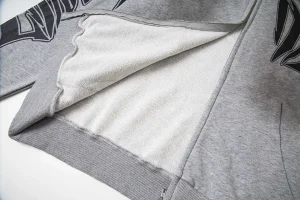 Mixed Emotion Tribal Logo Zip-Up Grey Hoodie4