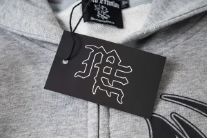 Mixed Emotion Tribal Logo Zip-Up Grey Hoodie7