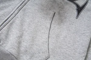 Mixed Emotion Tribal Logo Zip-Up Grey Hoodie9