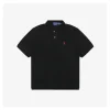 Ralph Lauren Embroidered Pony Logo Polo T-shirt - Black RN41381