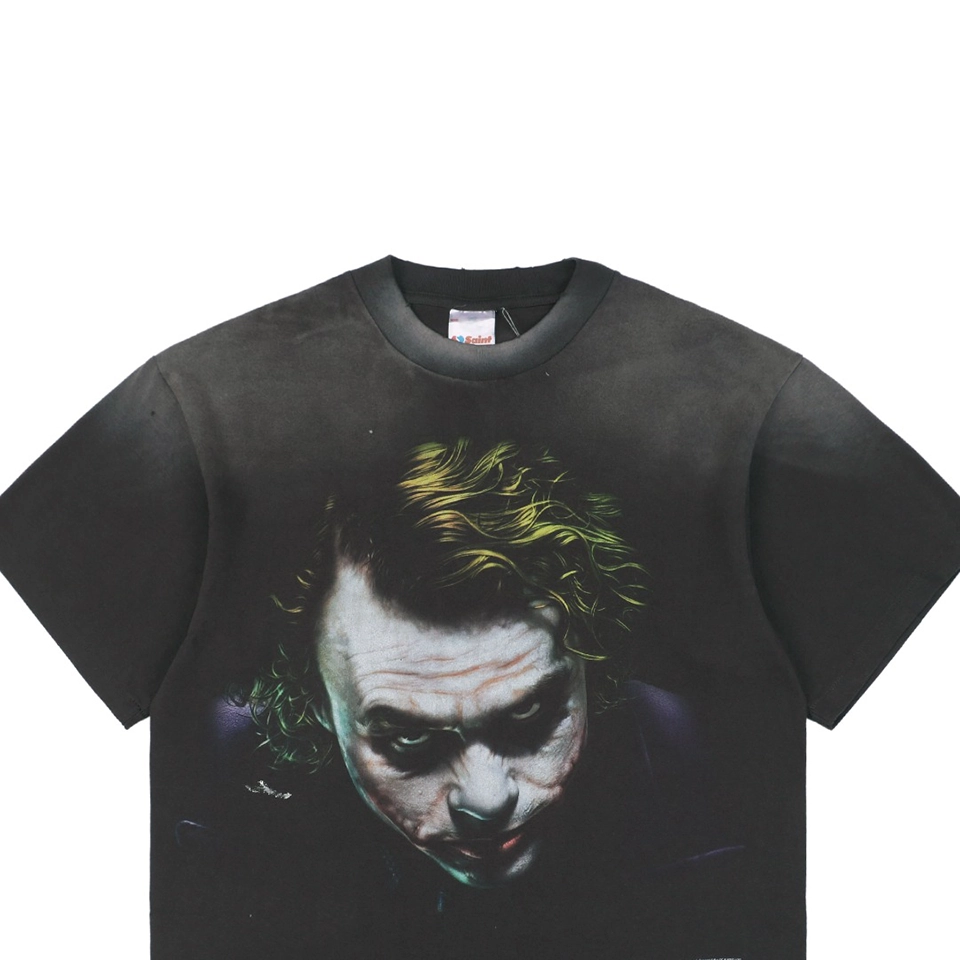 Saint Michael Joker Portrait Graphic T-shirt
