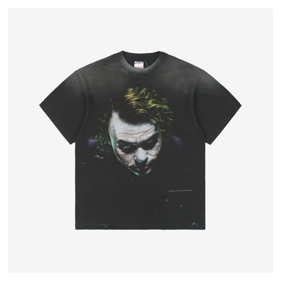 Saint Michael Joker Portrait Graphic T-shirt